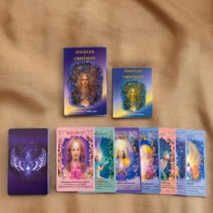 Tarot de Ángeles y Cristales 44 Cartas + Libro Guía