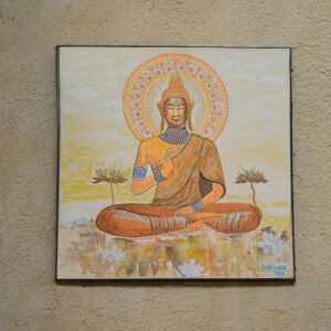 Pintura buda meditando 40*40cm