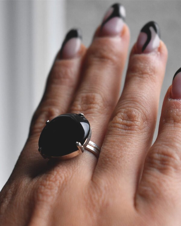 Anillo Gema Grande Regulable